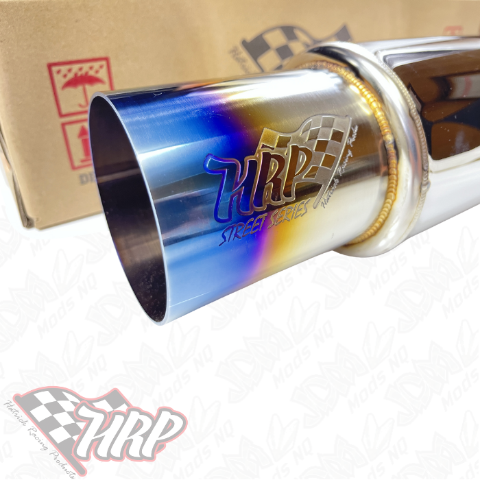 HRP Cannon Muffler (Polished/Blued Tip) 2