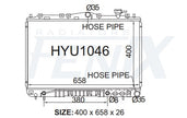Hyundai Y3 Sonata Radiator (OCT/1993 - AUG/1998) — HYU1046-PA26A — manufacturer main image