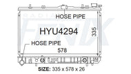 Hyundai S Coupe Radiator (JUL/1990 - MAY/1996) — HYU4294-PA16A — manufacturer main image