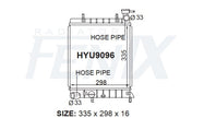 Hyundai LC Accent Radiator (JUN/2000 - APR/2006) — HYU9096-PA16AM — manufacturer main image