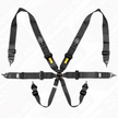 Harness FIA 6 Point Camlock 3in Black Homologated