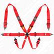 Harness FIA 6 Point Camlock 3in Red Homologated