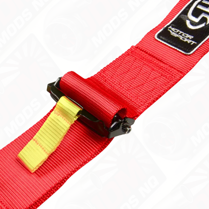 Harness FIA 6 Point Camlock 3in Red Homologated