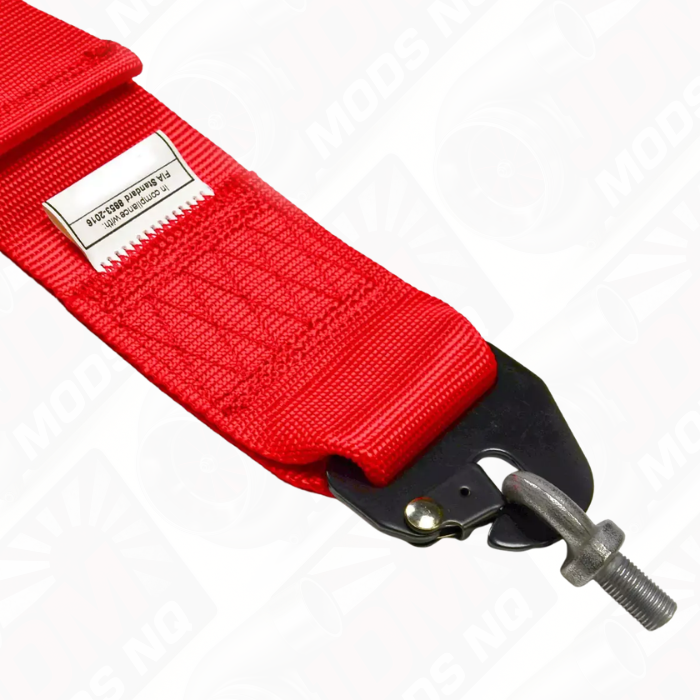 Harness FIA 6 Point Camlock 3in Red Homologated