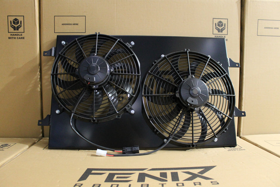 Holden WK Statesman V8 Custom Shroud & Twin Spal Fans — FAN2060-SPAL12/13-BL — manufacturer detail 3