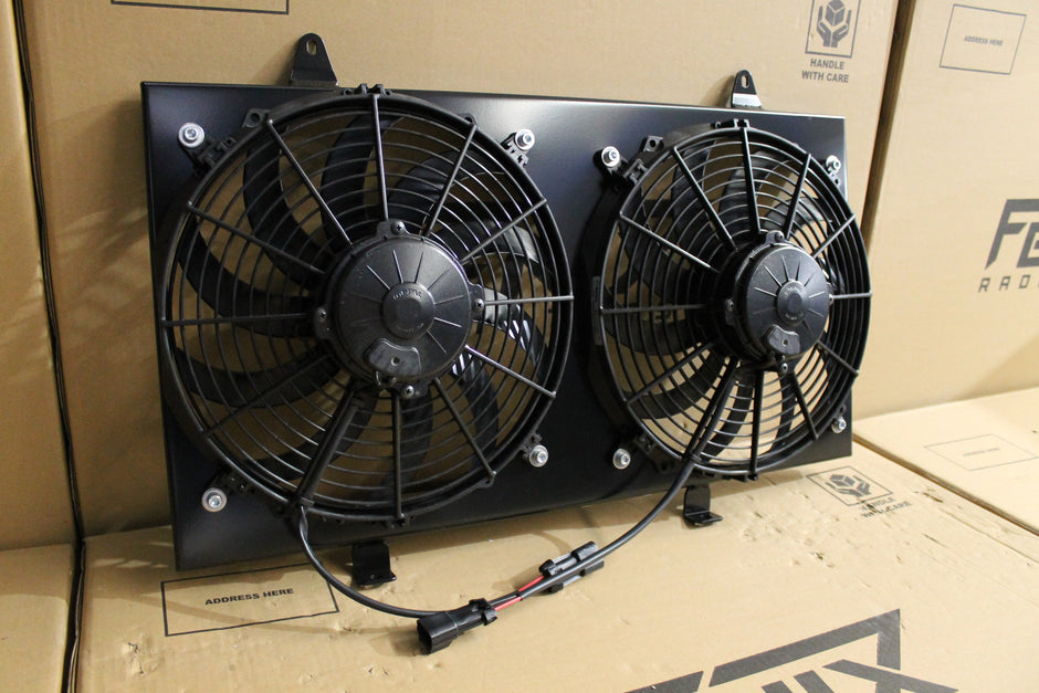 Nissan 180SX / S13 Silvia SR20DET Custom Fan Shroud & 12