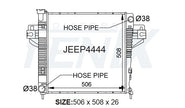 Jeep Cherokee KJ 2.4L Petrol Radiator (SEP/2001 - FEB/2008) — JEEP4444-PA26M — manufacturer main image