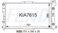 Kia Credos Radiator (JUL/1996 - MAY/2001) — KIA7615-PA26A — manufacturer main image