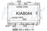 Kia LD Cerato Radiator (MAR/2004 - JUL/2009) — KIA8044-PA16A — manufacturer main image