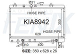 Kia BC Rio Radiator (JAN/2003 - JUL/2005) — KIA8942-PA26A — manufacturer main image
