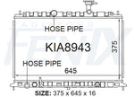 Kia JB Rio Radiator (AUG/2005 - AUG/2011) — KIA8943-PA16A — manufacturer main image