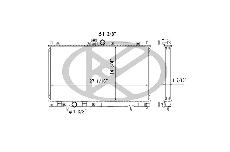 Koyorad Performance Radiator: Mitsubishi Lancer Evolution VIII / IX CT9A