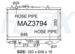 Mazda 121 DB Radiator (NOV/1990 - AUG/1997) — MAZ3794-PA16A — manufacturer main image