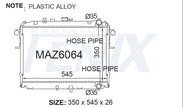 Mazda E2000 4 Cylinder Petrol EFI Radiator (FEB/2003 - JUL/2006) — MAZ6064-PA26A — manufacturer main image