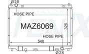 Mazda 2 DY Radiator (NOV/2002 - AUG/2007) — MAZ6069-PA26A — manufacturer main image