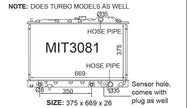 Mitsubishi HG-HH Galant Radiator (MAY/1989 - MAR/1993) — MIT3081-PA26A — manufacturer main image