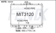Mitsubishi Nimbus UG 98 - 04 Radiator — MIT3120-PA26A — manufacturer main image