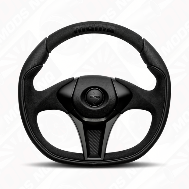 MOMO GT50 2.0 Black Edition Suede Leather 350mm Steering Wheel