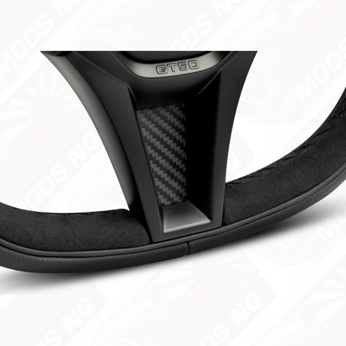 MOMO GT50 2.0 Black Edition Suede Leather 350mm Steering Wheel