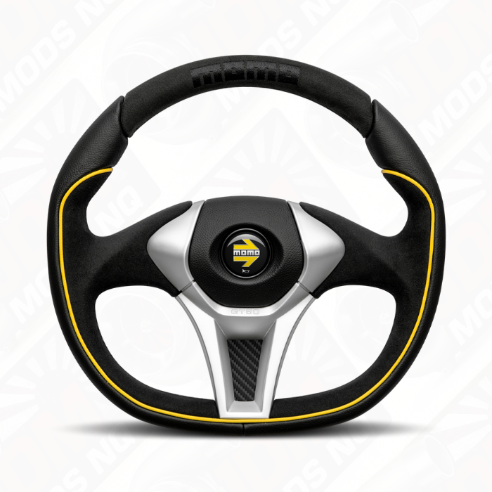 MOMO GT50 2.0 Black Suede Leather 350mm Steering Wheel