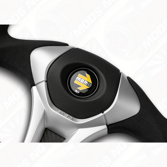 MOMO GT50 2.0 Black Suede Leather 350mm Steering Wheel