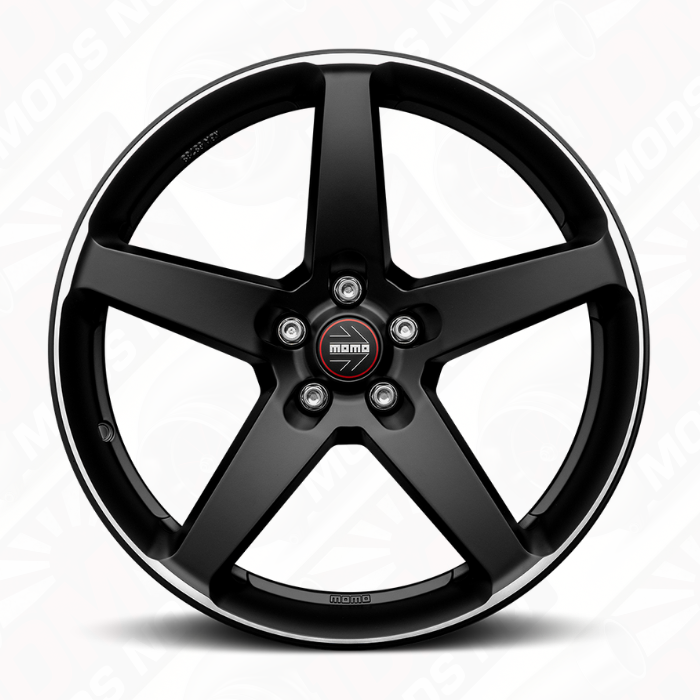 MOMO Italy Five Alloy Wheels Matte Black Set of 4 18×8 5×114.3