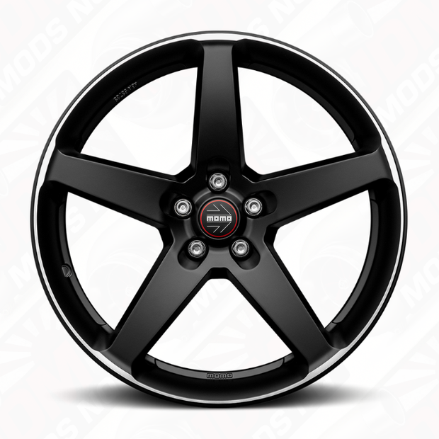 MOMO Italy Five Alloy Wheels Matte Black Set of 4 18×8 5×114.3