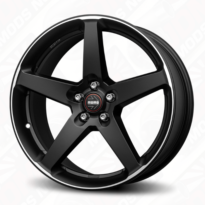 MOMO Italy Five Alloy Wheels Matte Black Set of 4 18×8 5×114.3