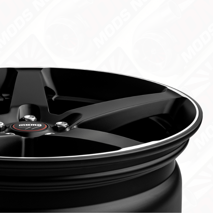 MOMO Italy Five Alloy Wheels Matte Black Set of 4 18×8 5×114.3