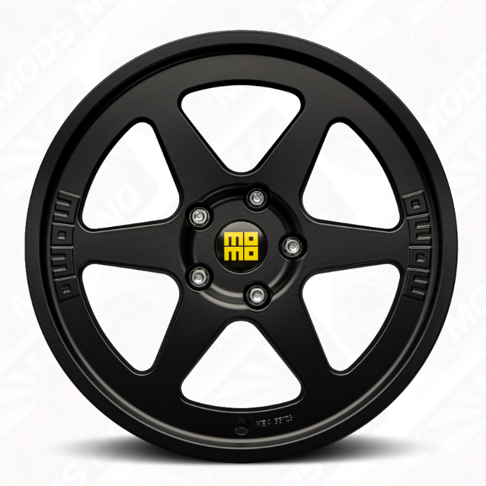 MOMO Italy Heritage 6 Alloy Wheels Matte Black Set of 4 18×8 5×112