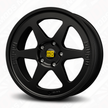 MOMO Italy Heritage 6 Alloy Wheels Matte Black Set of 4 18×8 5×112