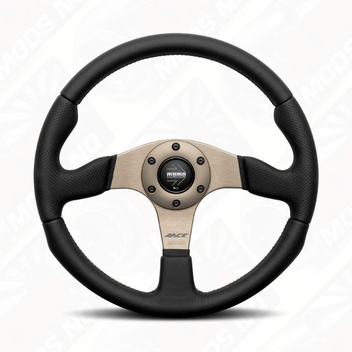 MOMO Race 2.0 Black Leather 350mm Steering Wheel