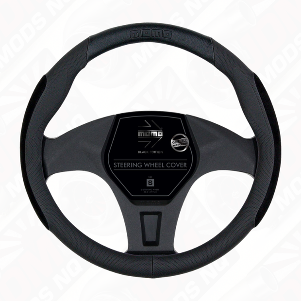 MOMO Super Anatomico Black Edition Steering Wheel Cover (M)