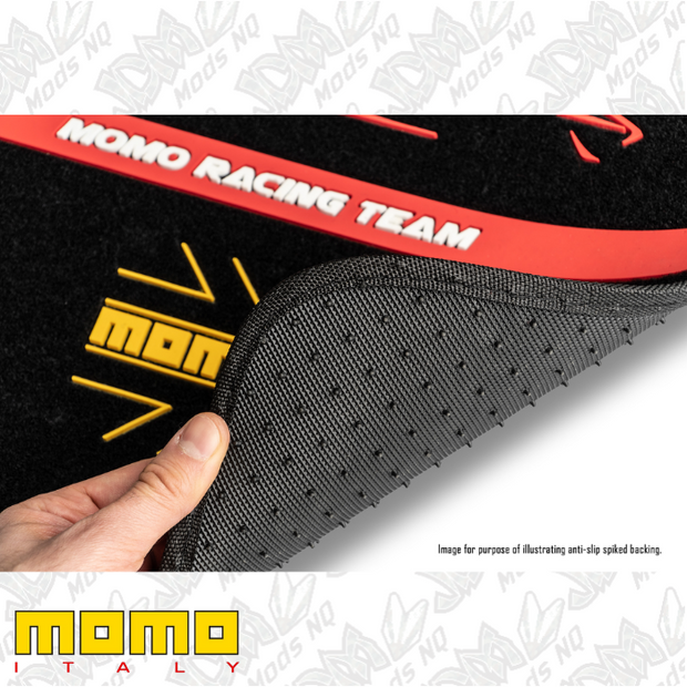 MOMO Arrow Floor Mats Black/White (Set of 4)