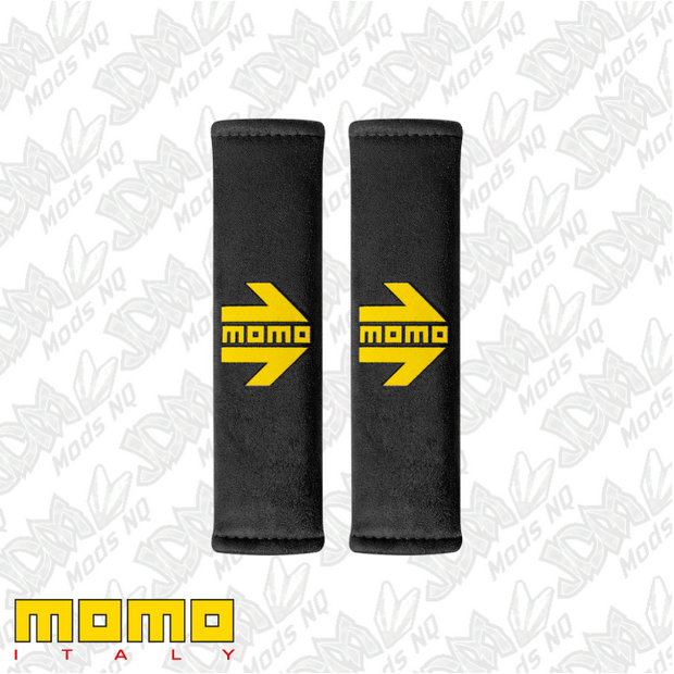 MOMO Arrow Seatbelt Pads Black Pair