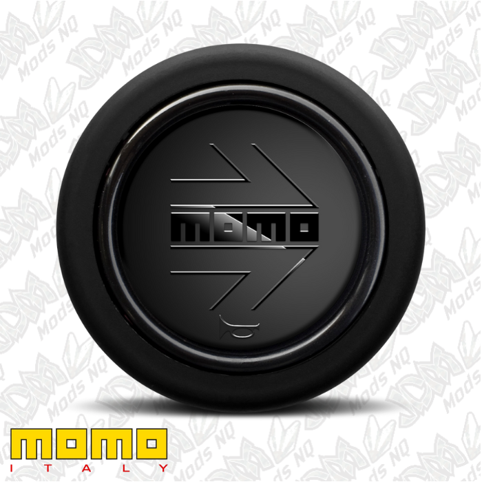 MOMO Black Edition Flat Lip 2 Point Horn Button