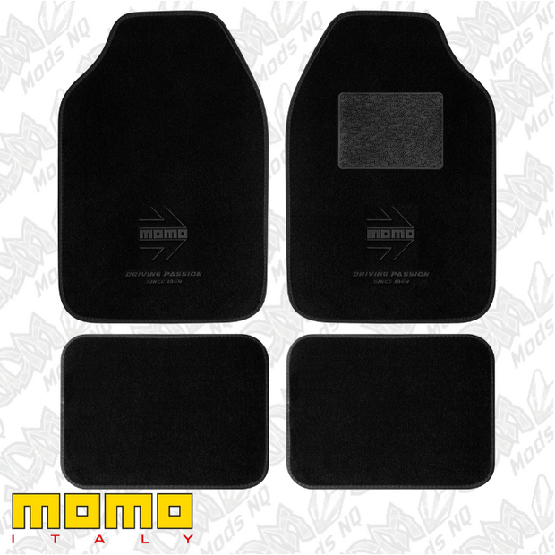 MOMO Black Floor Mats (Set of 4)
