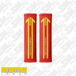 MOMO Carbon Seatbelt Pads Red Pair