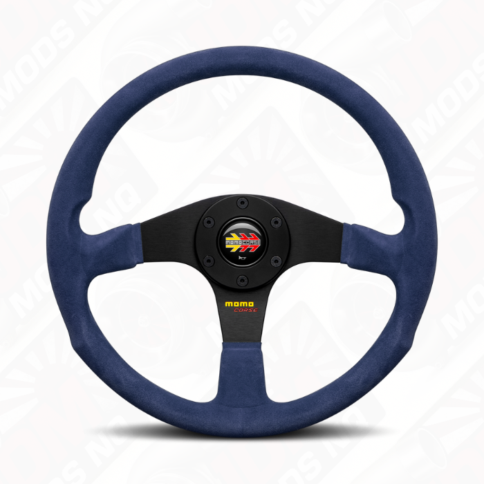 MOMO Corse 2.0 Blue Suede 350mm Steering Wheel