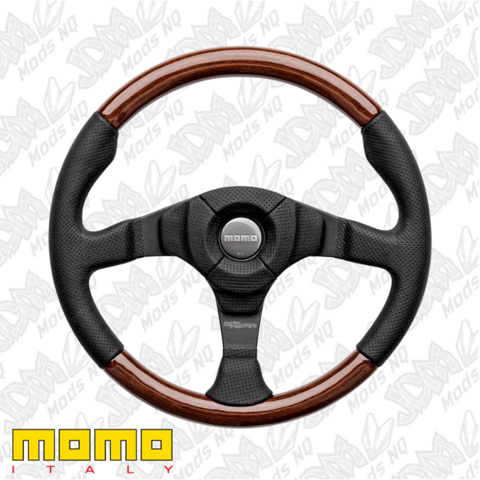 MOMO Dark Fighter Evo Wood 350mm Steering Wheel VFGHTEVO35W