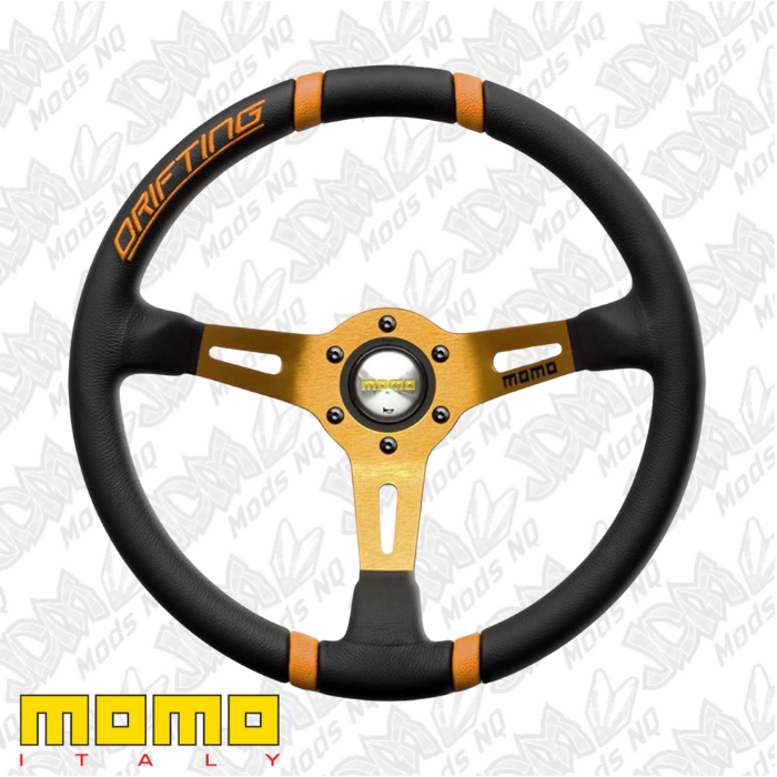 MOMO Drifting BlackOrange Steering Wheel 350mm VDRIFT35NEARR