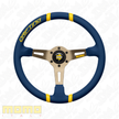 MOMO Drifting Microfiber Blue 350mm Steering Wheel