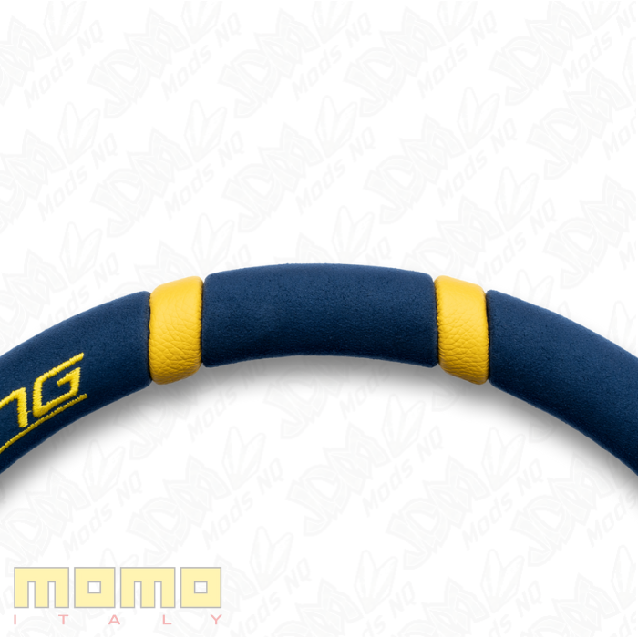 MOMO Drifting Microfiber Blue 350mm Steering Wheel