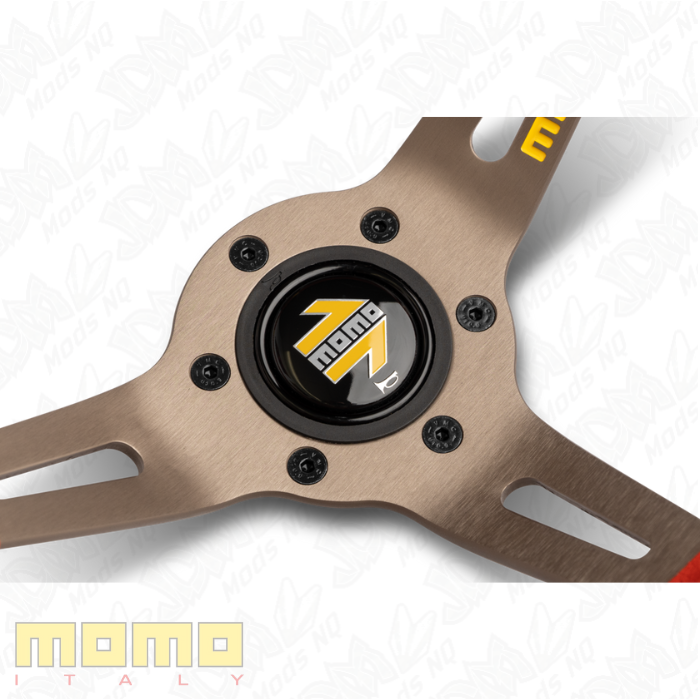 MOMO Drifting Microfiber Blue 350mm Steering Wheel