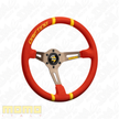 MOMO Drifting Microfiber Red 350mm Steering Wheel