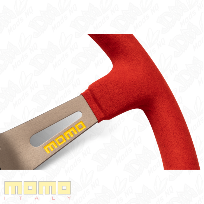 MOMO Drifting Microfiber Red 350mm Steering Wheel