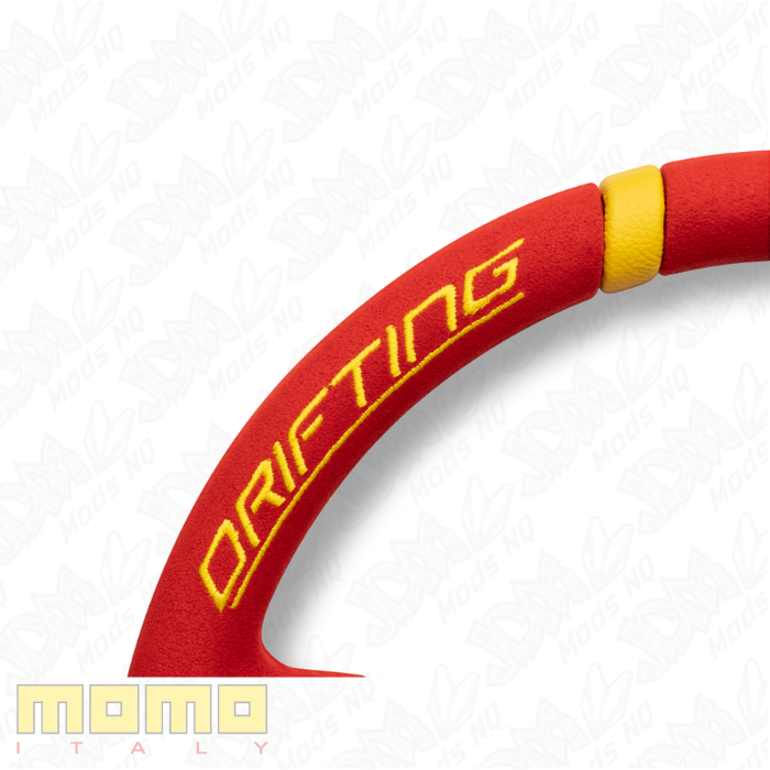 MOMO Drifting Microfiber Red 350mm Steering Wheel