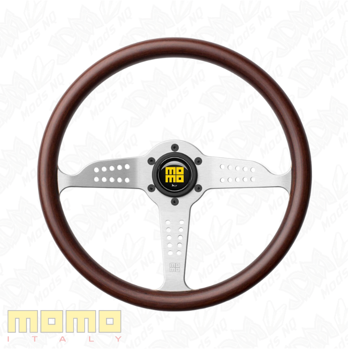 MOMO Heritage Grand Prix Silver 350mm Steering Wheel