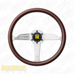 MOMO Heritage Grand Prix Silver 350mm Steering Wheel
