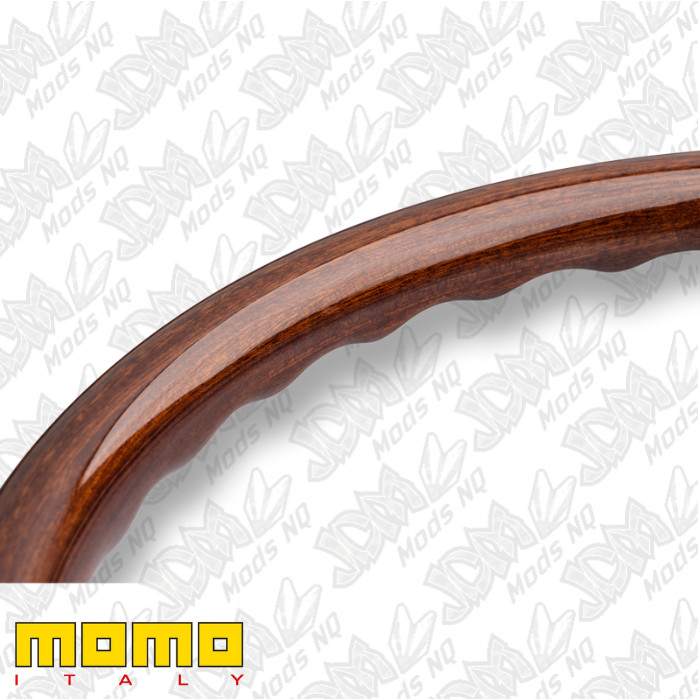 MOMO Indy Heritage Black Wood 350mm Steering Wheel